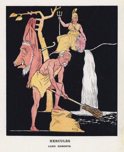 Hercules, Lord Roberts (väri litho) tekijältä Francis Carruthers Gould