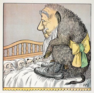 O, kuvitus The Struwwelpeter Alphabetista, Harold Begbien (1871–1929) säe. tekijältä Francis Carruthers Gould
