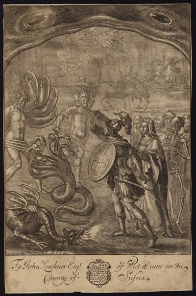 Aeneas, Sybil, kentaurit, Geryon, Briareus, Hydra, Chimaera... tekijältä Francis Cleyn