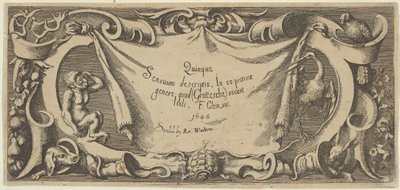 Otsikkolevy, Five Senses Five Senses, n. 1655 tekijältä Francis Cleyn