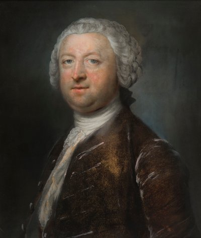 Sir Orlando Bridgeman 4th Bt:n muotokuva, n. 1750-1765 (pastelli paperille) tekijältä Francis Cotes