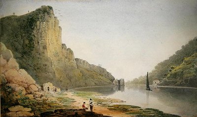 Avon Gorge (akvarelli paperille) tekijältä Francis Danby