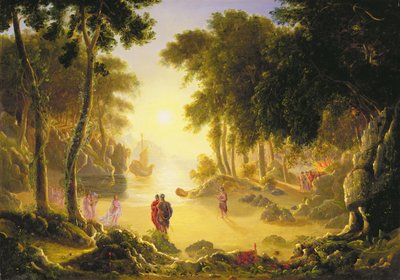 Lumottu saari (öljy kankaalle) tekijältä Francis Danby