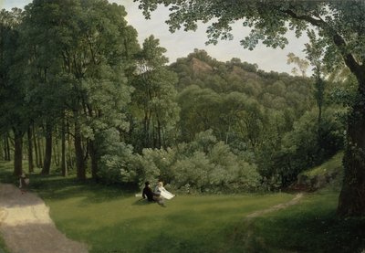 Näkymä Blaise Castle Woodsiin (öljy paneelille) tekijältä Francis Danby