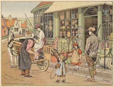 Bedfordin kauppojen kirja: Rautakauppias (värilitro). tekijältä Francis Donkin Bedford