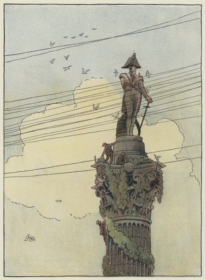 Lontoo: Decorating Nelson (värilitro). tekijältä Francis Donkin Bedford