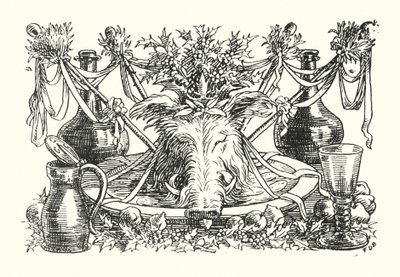 Merrie England: Lord of Misrule (litografia). tekijältä Francis Donkin Bedford