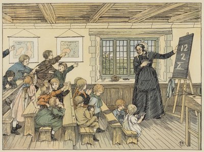 The Dame (värilitografia) tekijältä Francis Donkin Bedford