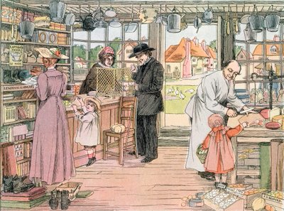 The General Store, 1899. The Book of Shops, 1899 tekijältä Francis Donkin Bedford
