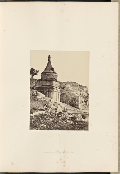 Absalomin hauta, Jerusalem tekijältä Francis Frith