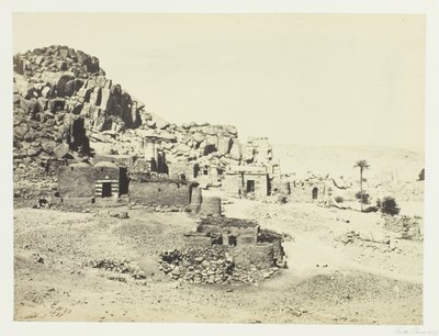Antiikkiesineet Biggehissä, vastapäätä Philæiä, 1857. tekijältä Francis Frith