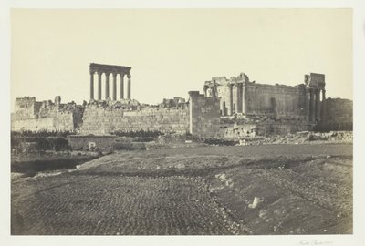 Baalbec, etelästä, 1857. tekijältä Francis Frith