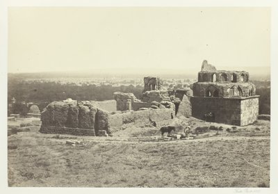 Kaukainen näkymä Damaskuksesta, 1857. tekijältä Francis Frith