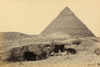Egypti ja Palestiina: Kefrenin pyramidit ja haudat Gizan linnoituksessa, Ylä-Egyptissä tekijältä Francis Frith