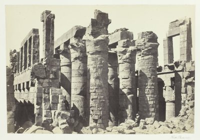 Hall of Columns, Karnac, 1857. tekijältä Francis Frith