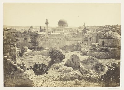 Jerusalem kaupunginmuurilta nähtynä tekijältä Francis Frith