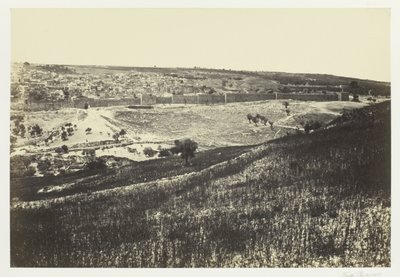Jerusalem, Öljymäeltä, nro.2 tekijältä Francis Frith