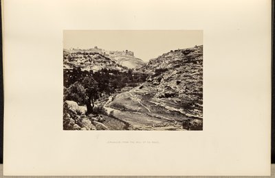Jerusalem, En-Rogelin kaivosta käsin tekijältä Francis Frith