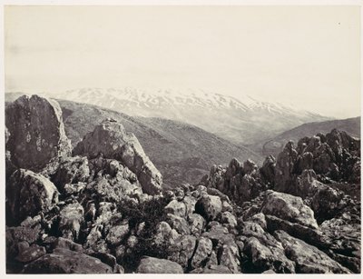 Hermonvuori, kirkastusvuori tekijältä Francis Frith