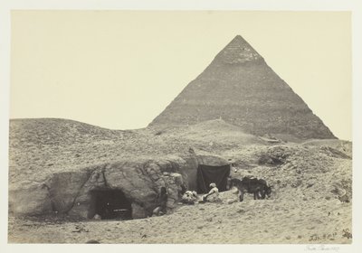 Kalliohaudat ja Belzonin pyramidi, Gizehissä tekijältä Francis Frith