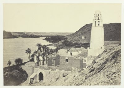 Raunioitu moskeija lähellä Philæä, 1857. tekijältä Francis Frith