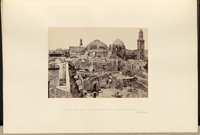 Katunäkymä Pyhän haudan kirkko, Jerusalem tekijältä Francis Frith