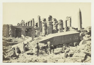 Rikkoutunut obeliski, Karnac, 1857. tekijältä Francis Frith