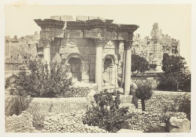 Pyöreä temppeli, Baalbek tekijältä Francis Frith