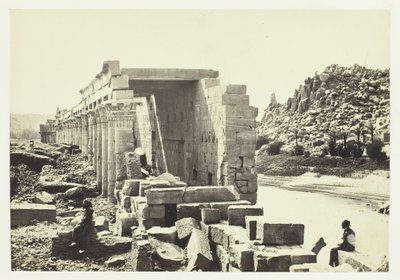 Colonnade, Philæn saari, 1857. tekijältä Francis Frith