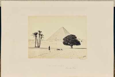 Suuri pyramidi tasangolta nähtynä tekijältä Francis Frith