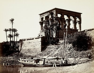 Hypaethralin temppeli, Philae (Egypti) tekijältä Francis Frith