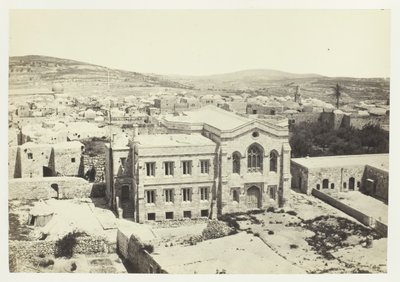 Uusi englantilainen kirkko Hippicuksen tornista Jerusalemista, 1857. tekijältä Francis Frith