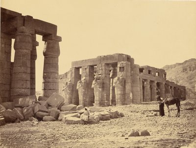 El-Kurneyn Ramesseum, Theba, toinen näkymä tekijältä Francis Frith