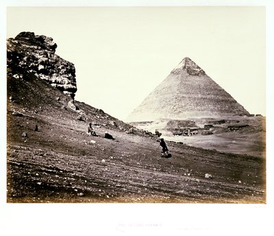 Toinen pyramidi kaakosta nähtynä tekijältä Francis Frith