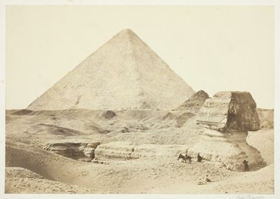 Sfinksi ja suuri pyramidi, 1857, painettu 1862. tekijältä Francis Frith