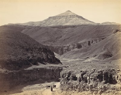 Kuninkaiden laakso, Thebes, n. 1857, painettu 1870-luvulla. tekijältä Francis Frith