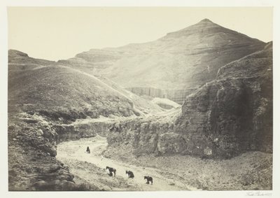 Kuninkaiden haudan laakso, Thebes, 1857. tekijältä Francis Frith