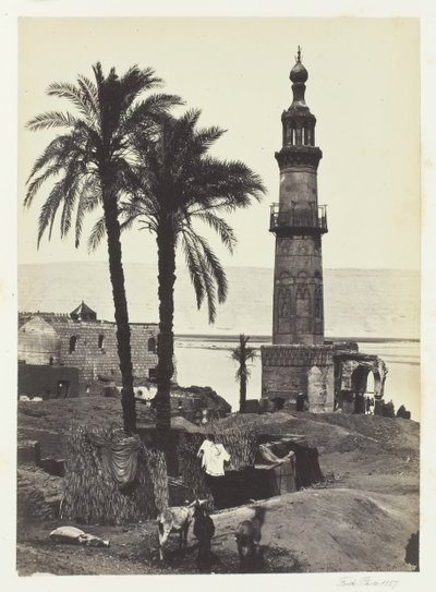 Näkymä Girgehissä, Ylä-Egyptissä, 1857. tekijältä Francis Frith