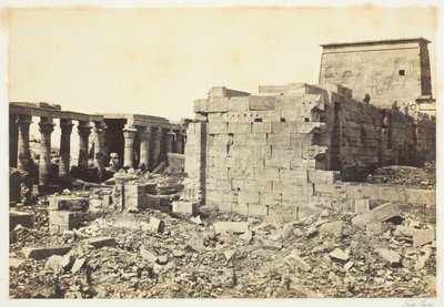 Näkymä Philaen saarella, 1857, painettu 1862. tekijältä Francis Frith