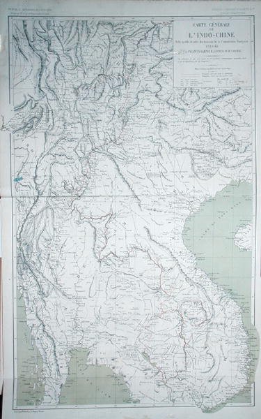 Indokiinan kartta "Atlas du Voyage d