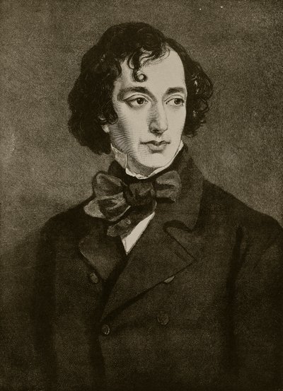 Benjamin Disraelin muotokuva, kuvitus teoksesta "Hutchinson