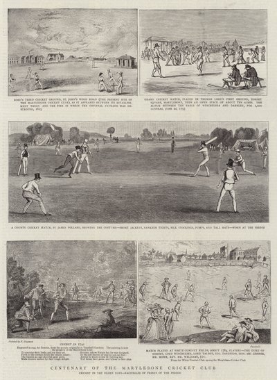 Marylebone Cricket Clubin satavuotisjuhla tekijältä Francis Hayman