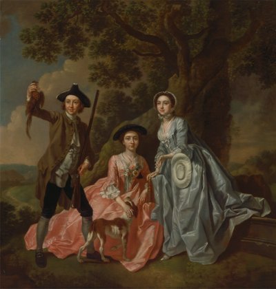 George Rogers ja hänen vaimonsa Margaret ja hänen sisarensa Margaret Rogers tekijältä Francis Hayman