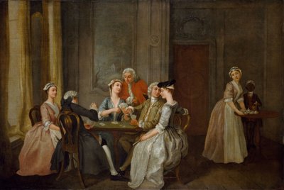 Leikkiä Quadrillessa, 1740-50. tekijältä Francis Hayman