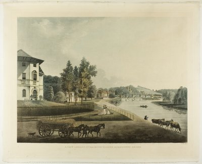 Näkymä Thames-joelta Richmond Bridgelle tekijältä Francis Jukes