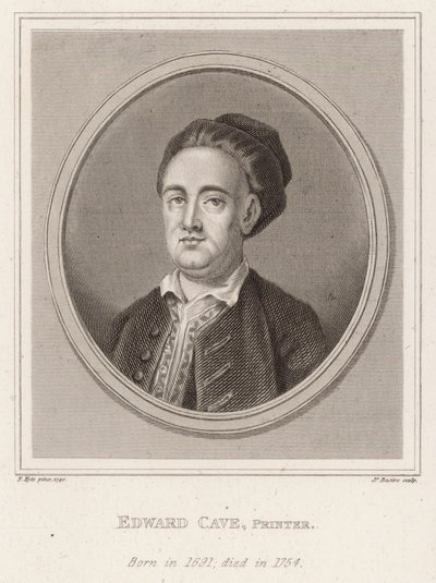 Edward Cave, kirjapaino, syntynyt 1891, kuollut 1754 tekijältä Francis Kyte