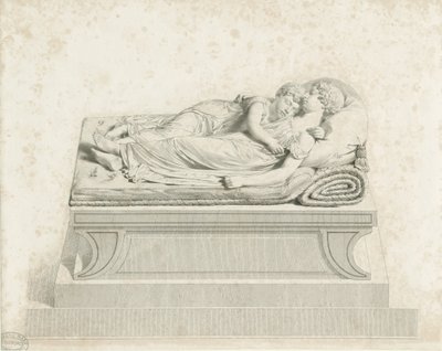 Catedral de Lichfield - "Els nens adormits": gravat i [?segle XIX] (impressió)finès tekijältä Francis Legatt Chantrey