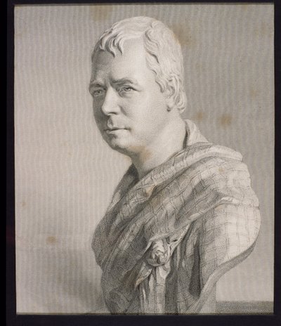 Sir Walter Scott (1771-1832) "Gallery of Prints" -julkaisusta, julkaistu vuonna 1833 (kaiverrus) tekijältä Francis Legatt Chantrey
