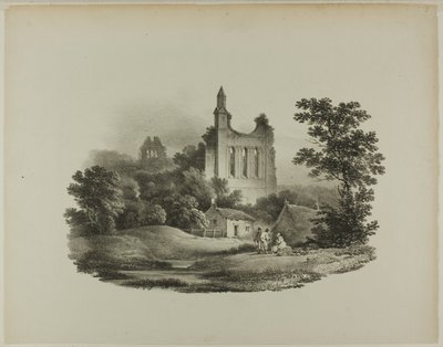 Byland Abbey, Yorkshire tekijältä Francis Nicholson