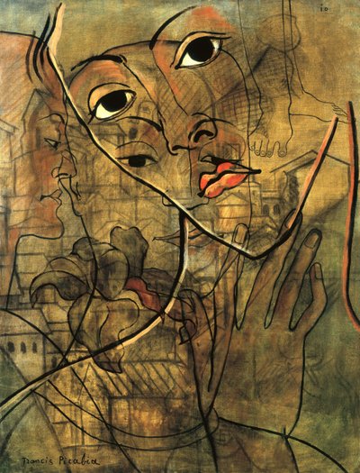 Kasvot (öljy kankaalle) tekijältä Francis Picabia